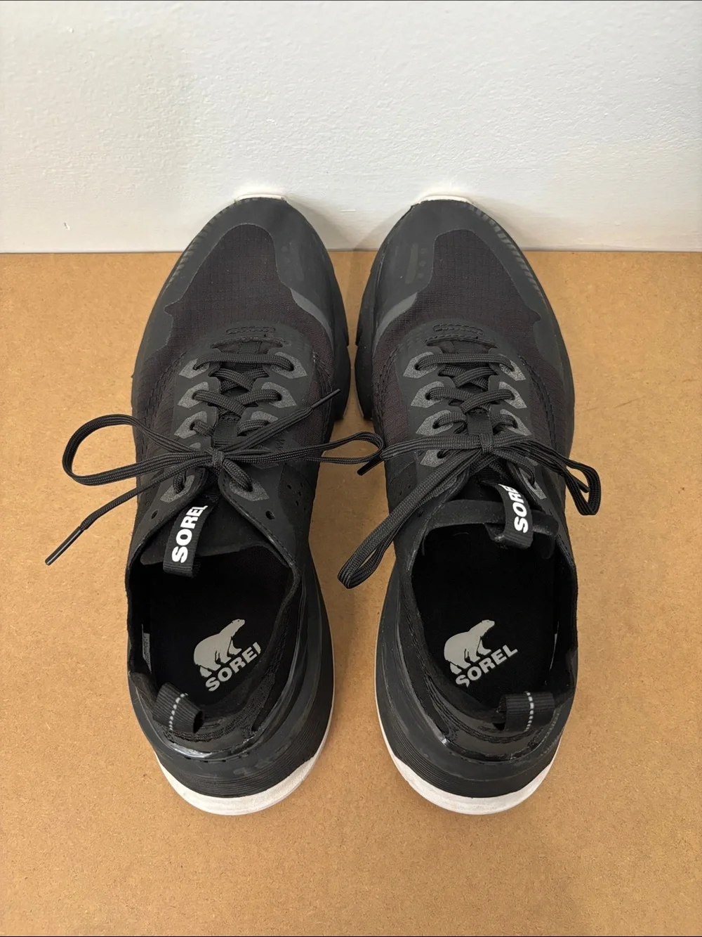 Sorel Kinetic Rush Ripstop Black Women’s Sneakers Size 8.5